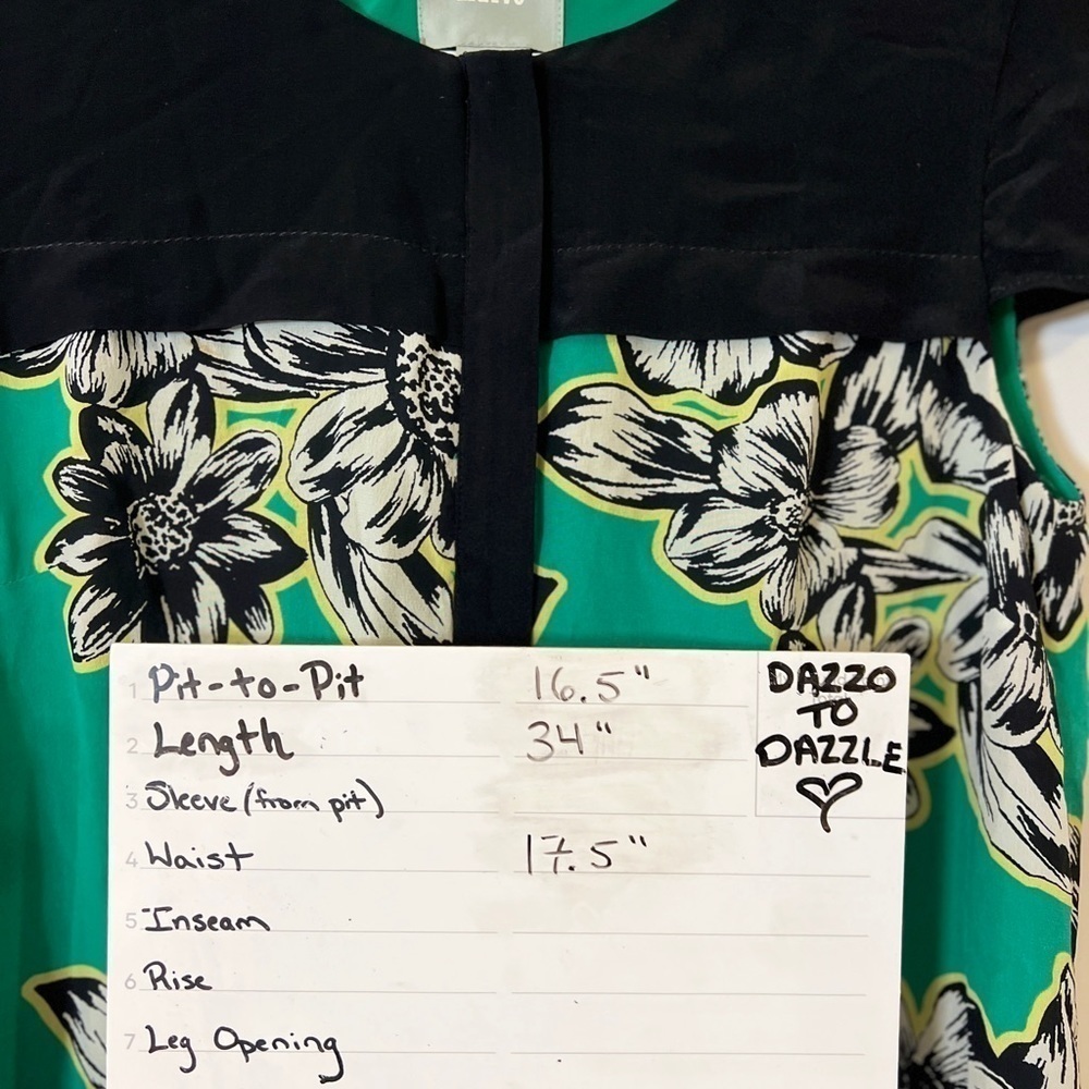 ANTHROPOLOGIE {Maeve} Ayame Silk Floral Zip Up Dress | 2 - Picture 8 of 9